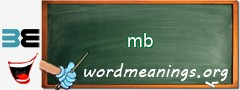 WordMeaning blackboard for mb